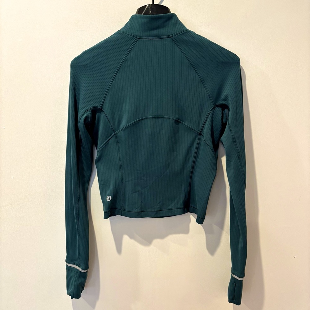 Lululemon It’s Rulu Run Cropped Half Zip *Ribbed - Picture 4 of 6